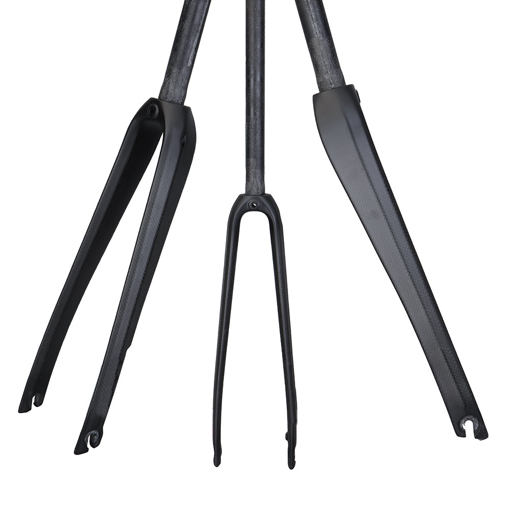 1 1/8 Straight- 700c 32c road bike Disc Brake Carbon fiber Gravel Fork -Flat Mount