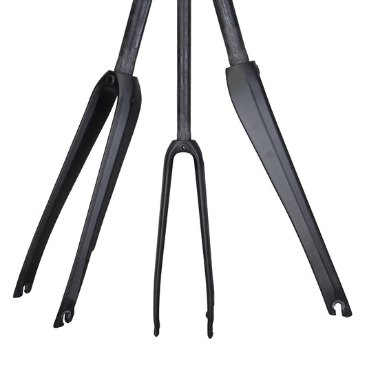 1 1/8 Straight- 700c 32c road bike Disc Brake Carbon fiber Gravel Fork -Flat Mount