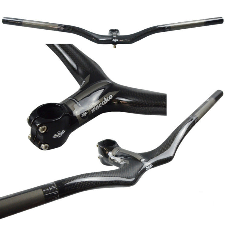 Carbon fibre MTB Handlebar with Integrated Stem for Mountain Bike