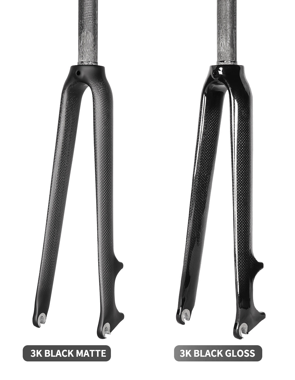 700C 25c 1 1/8 V & Disc Brake 3K Carbon Fiber Road Bike Bicycle Fork