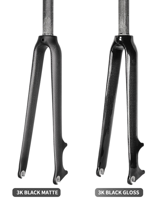 700C 25c 1 1/8 V & Disc Brake 3K Carbon Fiber Road Bike Bicycle Fork