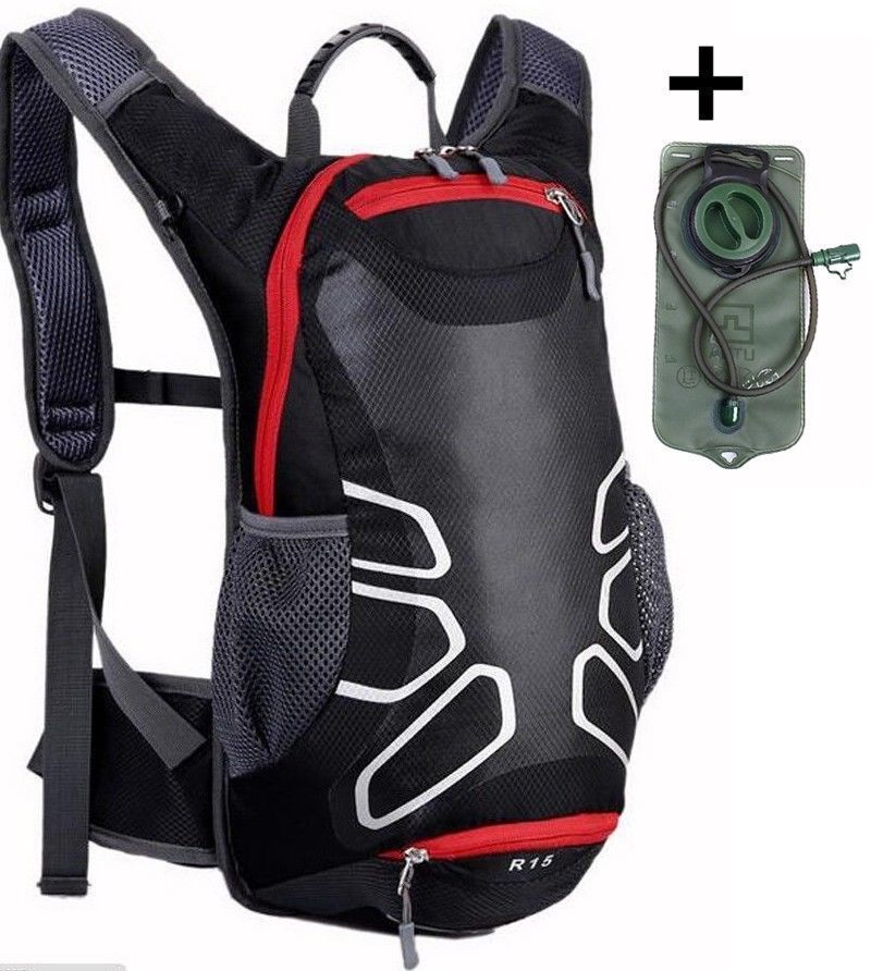 15L Rucksack Bicycle Cycling road MTB Backpack / 2L Water Bladder Bag