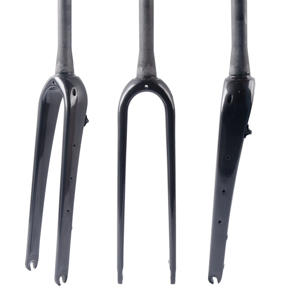 700C Carbon fiber bicycle Road Bike Gravel Fork 1 1/8 or 1 1/2 tapered Disc QR