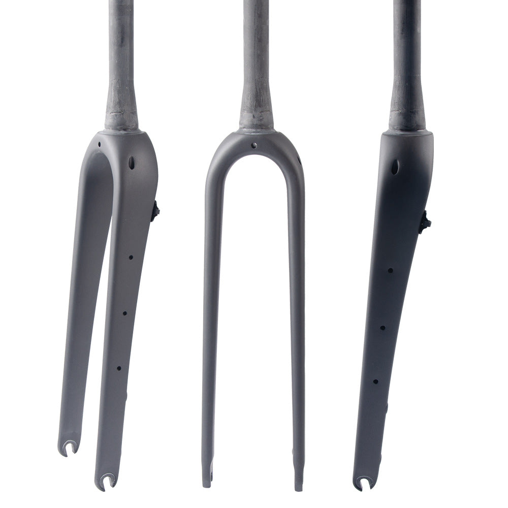 700C Carbon fiber bicycle Road Bike Gravel Fork 1 1/8 or 1 1/2 tapered Disc QR