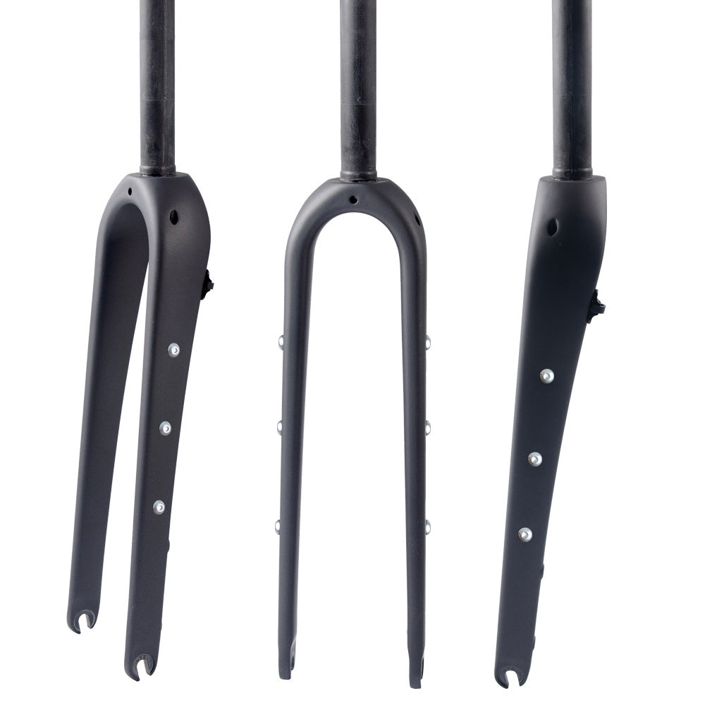 700C Carbon fiber bicycle Road Bike Gravel Fork 1 1/8 or 1 1/2 tapered Disc QR