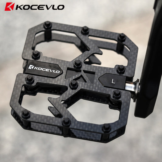 Bicycle Ultralight MTB Carbon Fiber Titanium Axle 3 Bearing Pedals