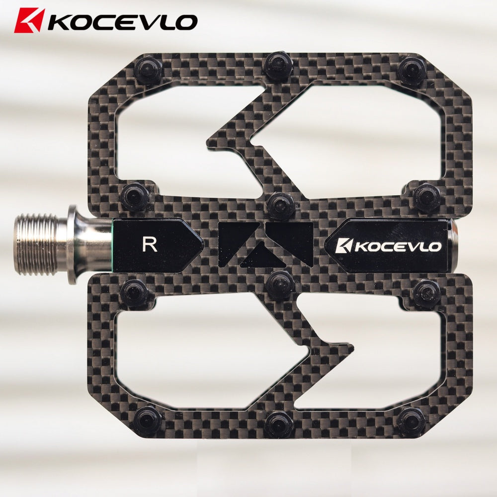 Bicycle Ultralight MTB Carbon Fiber Titanium Axle 3 Bearing Pedals