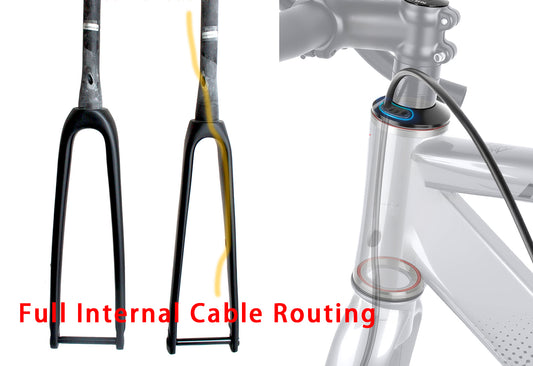 carbon gravel road bike 1 1/8 to 1 1/2 tapered fork Disc 700C Full Internal Cable Routing 12mm Thru Axle