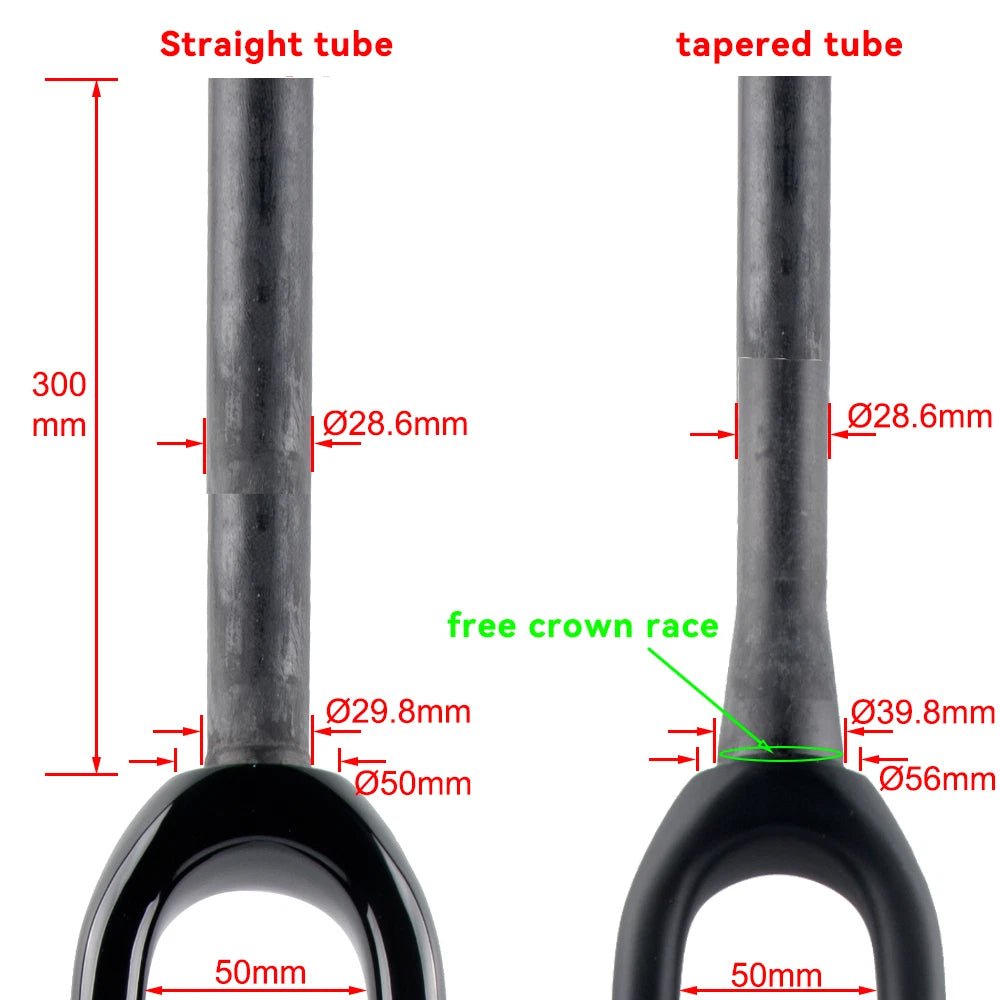 700C 42c gravel bike road bike 1 1/8 in carbon fork Straight / tapered. QR