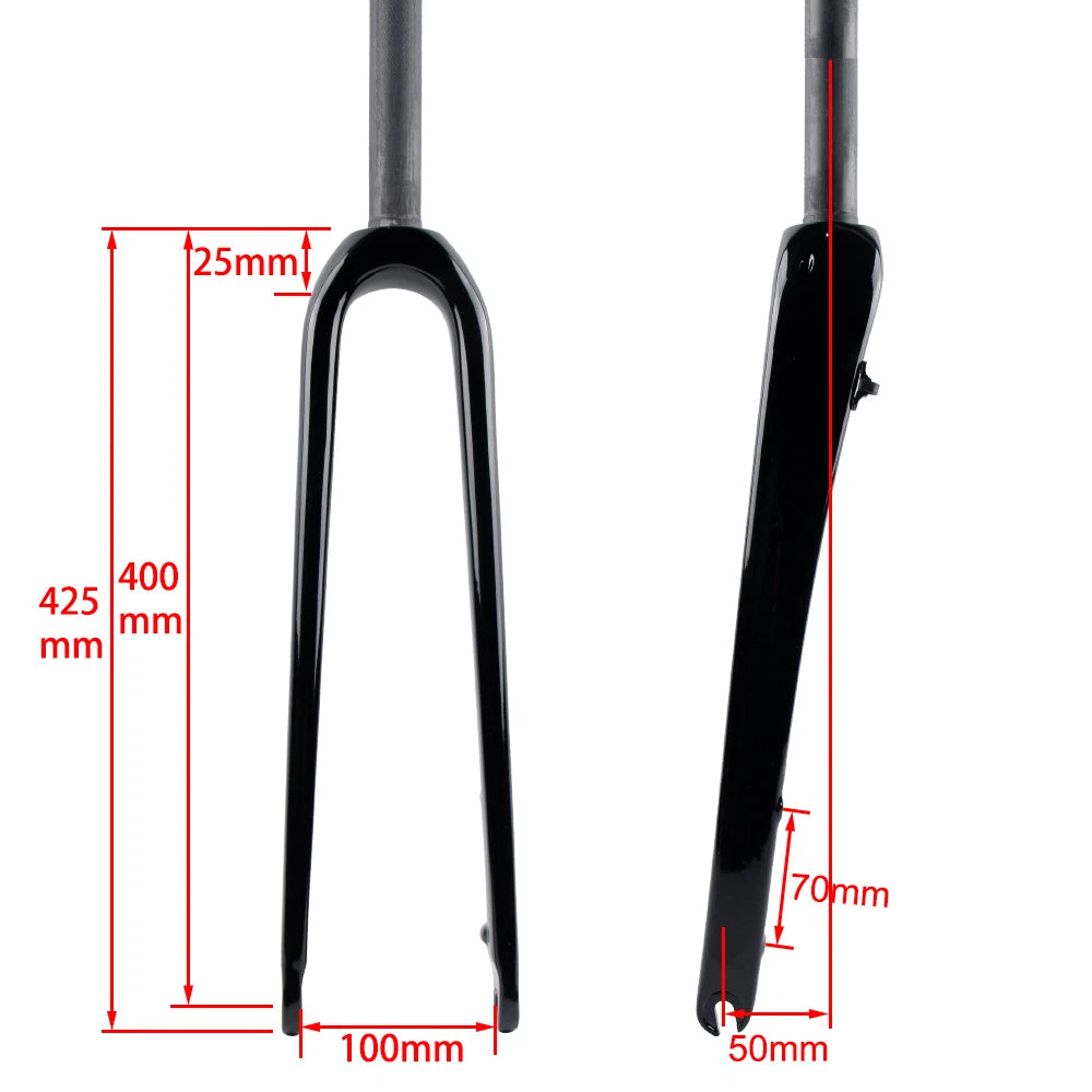 700C 42c gravel bike road bike 1 1/8 in carbon fork Straight / tapered. QR